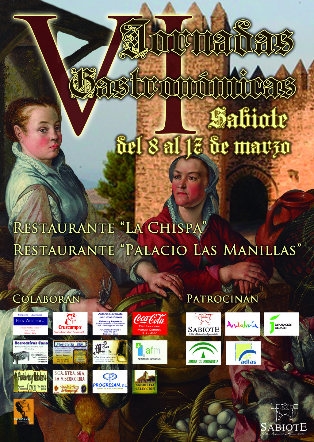 Cartel del Jornadas Gastronomicas en Sabiote 2013
