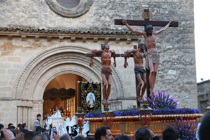 Gran incensario, Semana Santa en Baeza, provincia de Jaén, España Stock  Photo